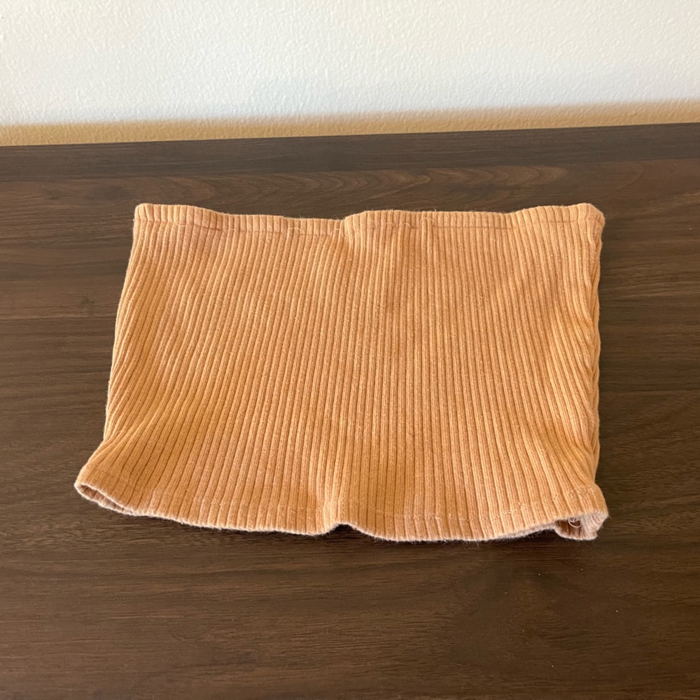 UO Beige Ripped Tube Top